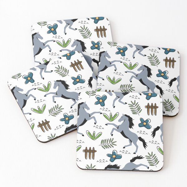 Item preview, Horse Doodle Pattern designed and sold by CheekyChicChic.