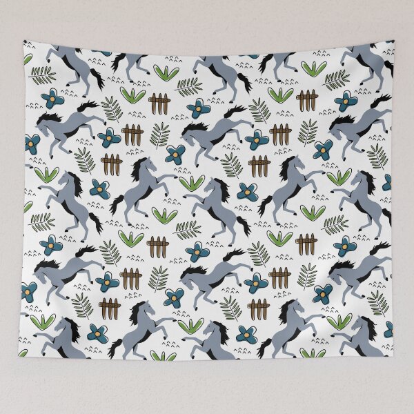 Item preview, Horse Doodle Pattern designed and sold by CheekyChicChic.
