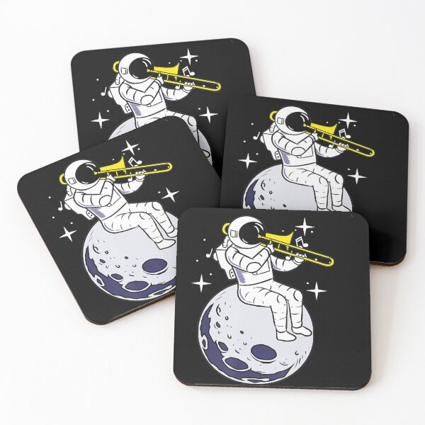 Item preview, Astronaut Playing Trombone designed and sold by VeronikaKraus.