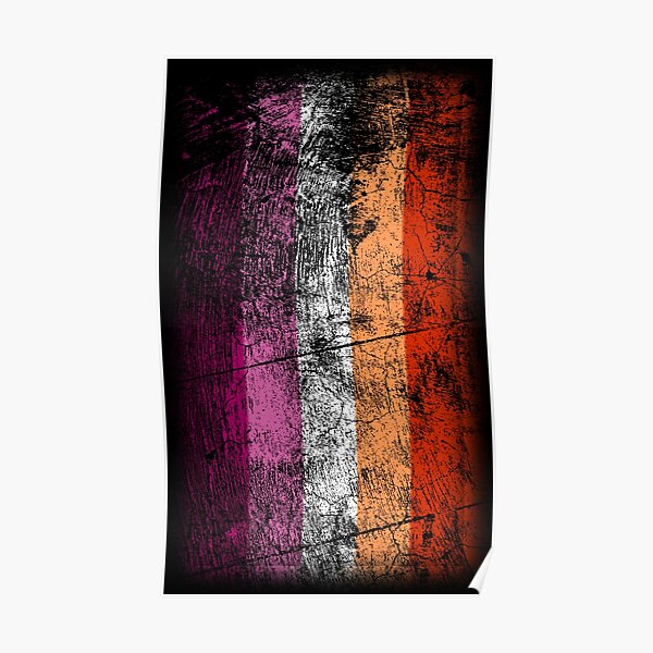 Lesbian Pride Flag Vintage Lgbt Poster For Sale By Bopfpix Redbubble