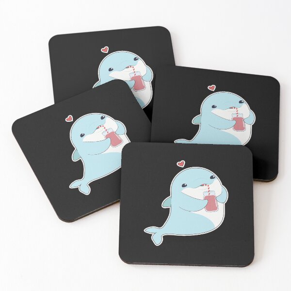 Item preview, Dolphin with Drink & Heart  designed and sold by duongthachth.