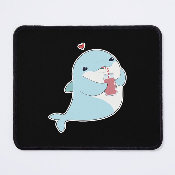 Item preview, Dolphin with Drink & Heart  designed and sold by duongthachth.