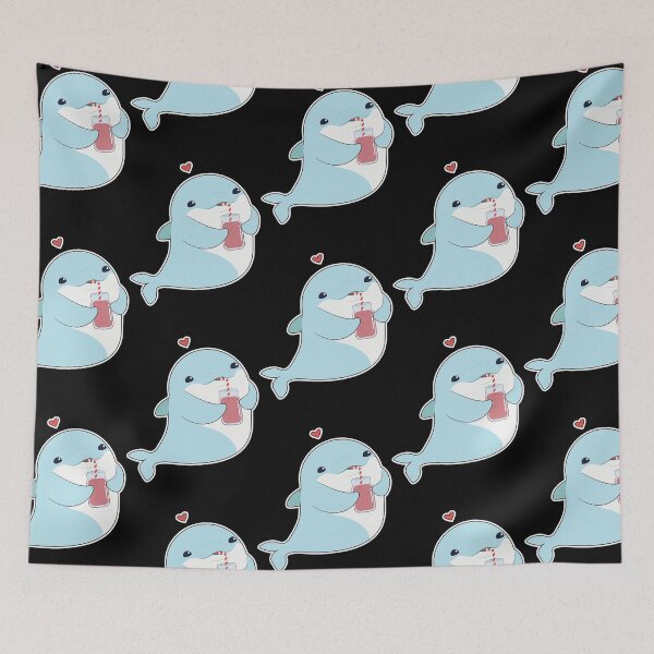 Item preview, Dolphin with Drink & Heart  designed and sold by duongthachth.