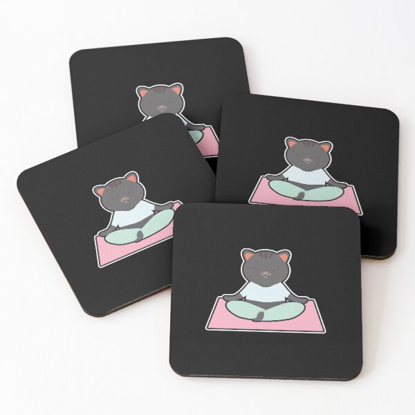 Item preview, Cat at Yoga with Yoga mat  designed and sold by duongthachth.