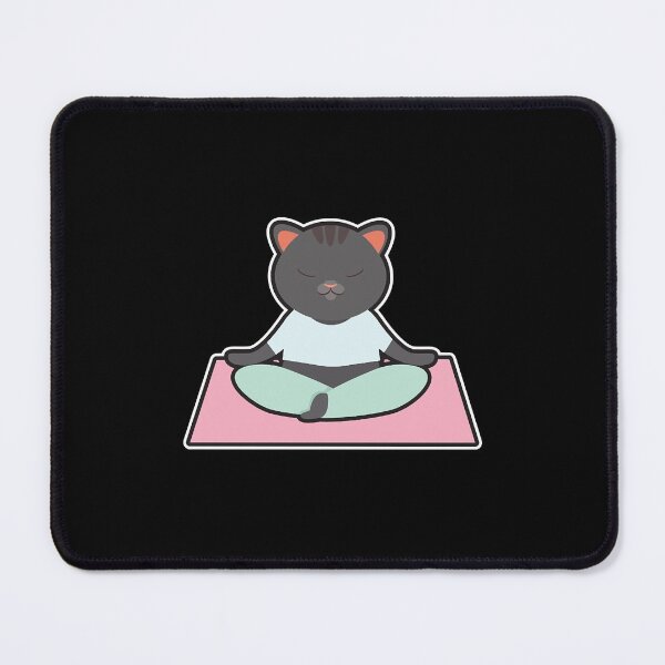 Item preview, Cat at Yoga with Yoga mat designed and sold by duongthachth.