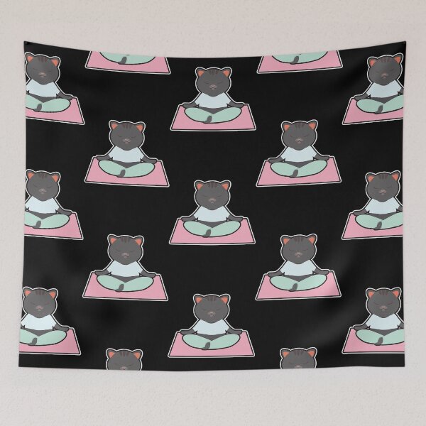 Item preview, Cat at Yoga with Yoga mat  designed and sold by duongthachth.