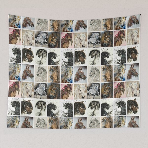 Item preview, Horse Portraits Pattern designed and sold by CheekyChicChic.