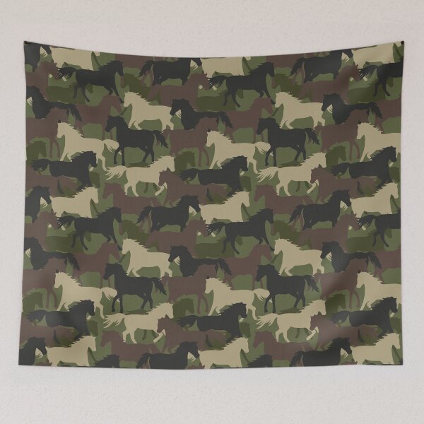 Item preview, Horse Silhouette Camo Pattern designed and sold by CheekyChicChic.