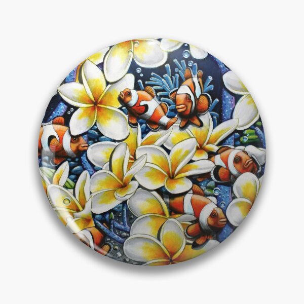 Item preview, Tropical Frangipani Sea by Australian artist Laural Retz designed and sold by Laural Retz.