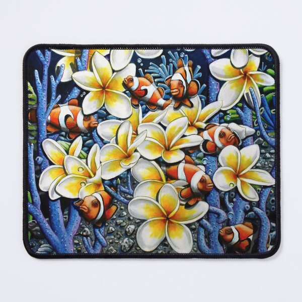 Item preview, Tropical Frangipani Sea by Australian artist Laural Retz designed and sold by Laural Retz.