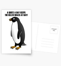 Penguin family Postcards