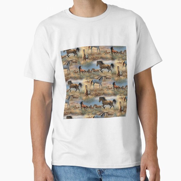 Item preview, Horses in the Prairie Pattern designed and sold by CheekyChicChic.