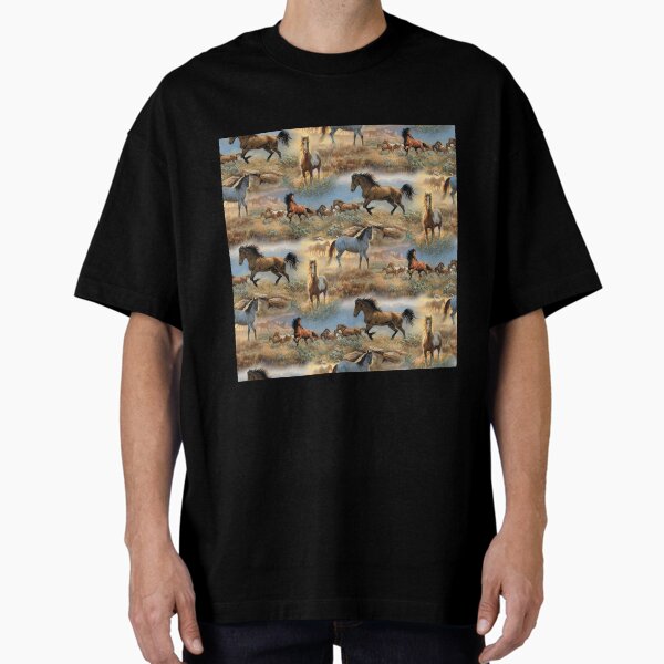 Item preview, Horses in the Prairie Pattern designed and sold by CheekyChicChic.