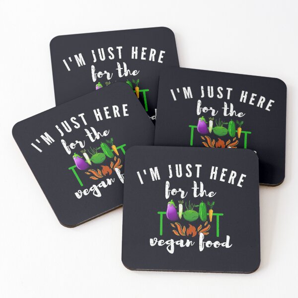 Item preview, Vintage I'm Just Here For The Vegan Food - Fun Vegan BBQ Cook Out Humor designed and sold by GreenSlate.