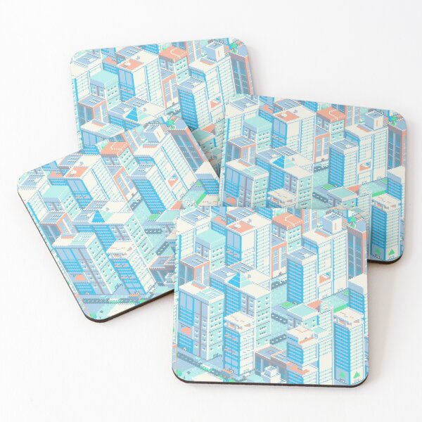 Item preview, Pixel City Bright designed and sold by BinaryMoon.