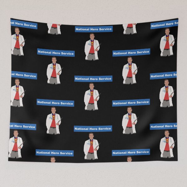 Item preview, NHS National Hero Service Doctor Super Hero  designed and sold by tranhuonggiang.