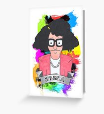 Tina Belcher Working girl Greeting Card