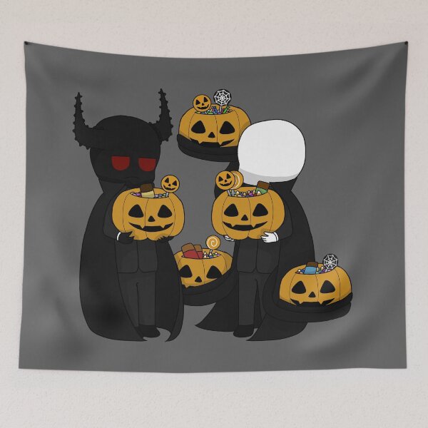 Item preview, creepypasta zalgo and slenderman chibi designed and sold by EveryCuteThings.