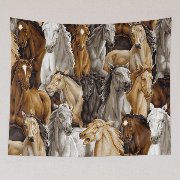Item preview, Horses Collage Big designed and sold by CheekyChicChic.