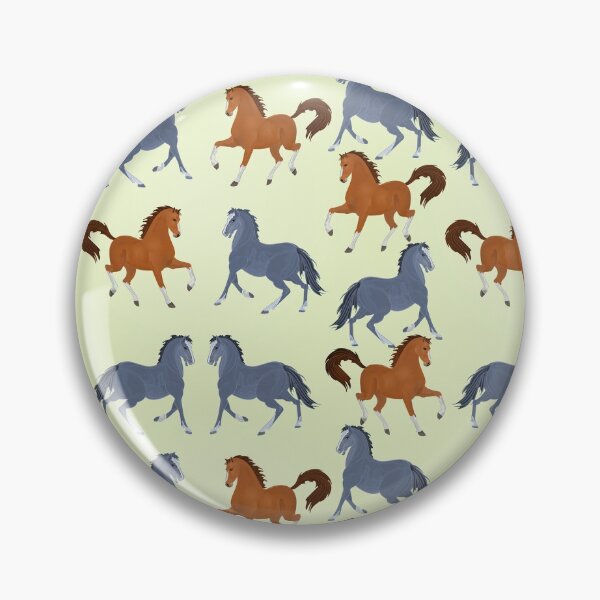 Item preview, Horses On Yellow Pattern designed and sold by CheekyChicChic.