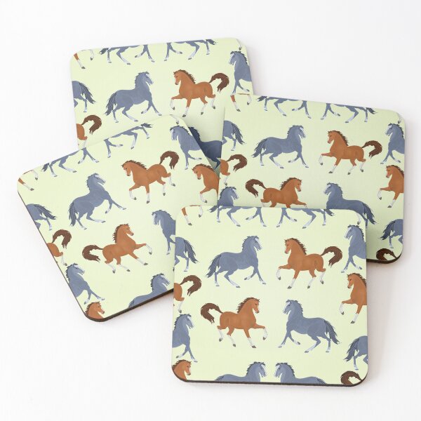 Item preview, Horses On Yellow Pattern designed and sold by CheekyChicChic.