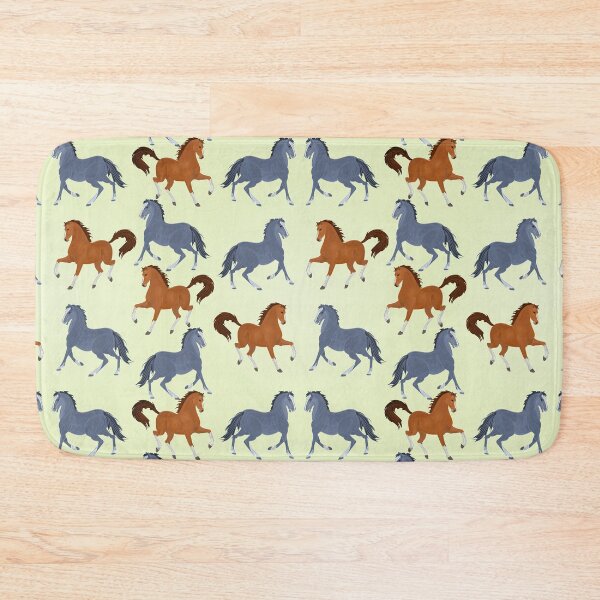 Item preview, Horses On Yellow Pattern designed and sold by CheekyChicChic.