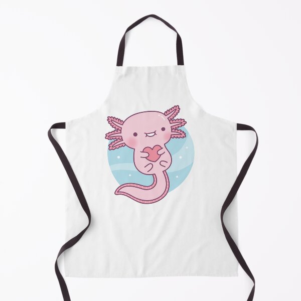 Item preview, Cute Axolotl Hugging Heart Doodle designed and sold by rustydoodle.