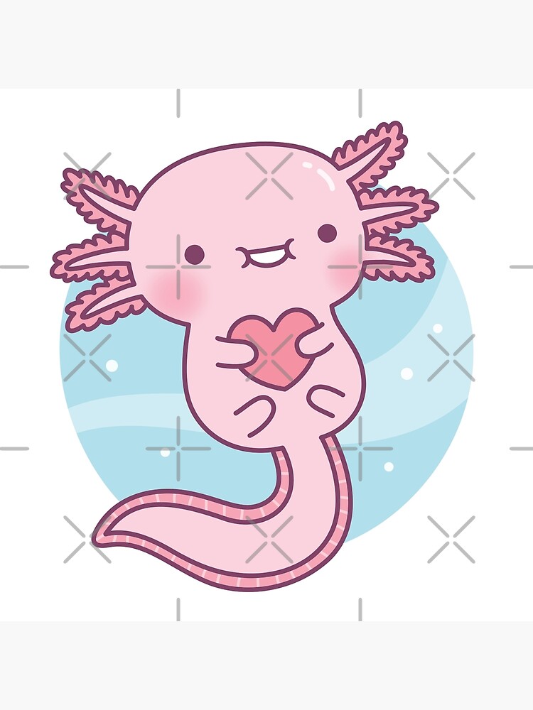 Axolotl Gift Kids Kawaii Axolotl Gifts Men Axolotl Postcard