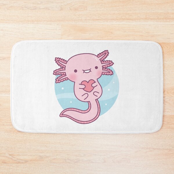 Item preview, Cute Axolotl Hugging Heart Doodle designed and sold by rustydoodle.