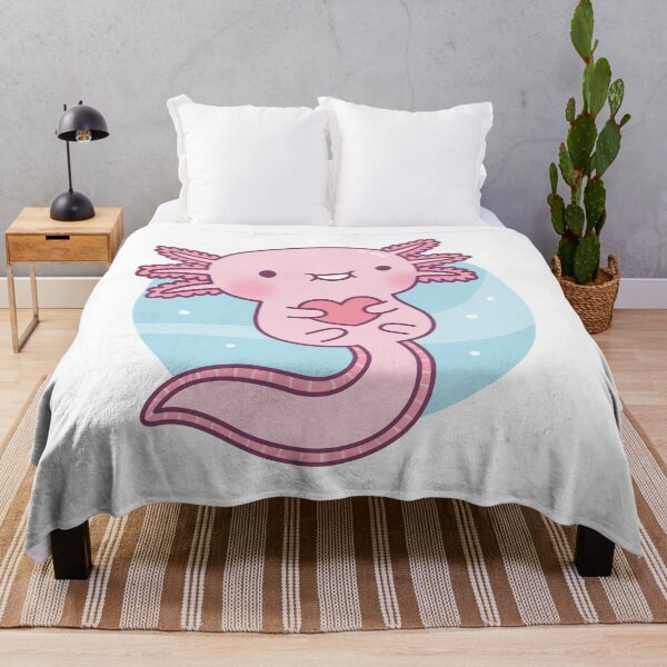 Item preview, Cute Axolotl Hugging Heart Doodle designed and sold by rustydoodle.