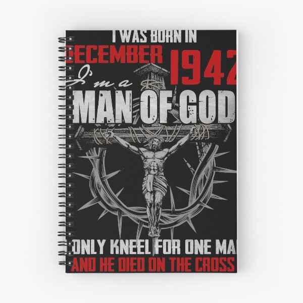 Item preview, 1942_DECEMBER GUY I'M A MAN OF GOD I ONLY KNEEL FOR ONE MAN AND HE DIED ON THE CROSS designed and sold by TexansLeather.