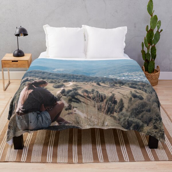 Item preview, Women Sitting On Rock With Mountain View designed and sold by JTS STORE.