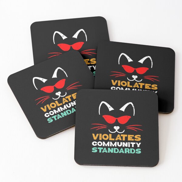 Item preview, Violates Community Standards with Funny Cat Humor Warning  designed and sold by duongthachth.