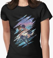 Camiseta entallada para mujer Taki Tachibana y Mitsuha Miyamizu