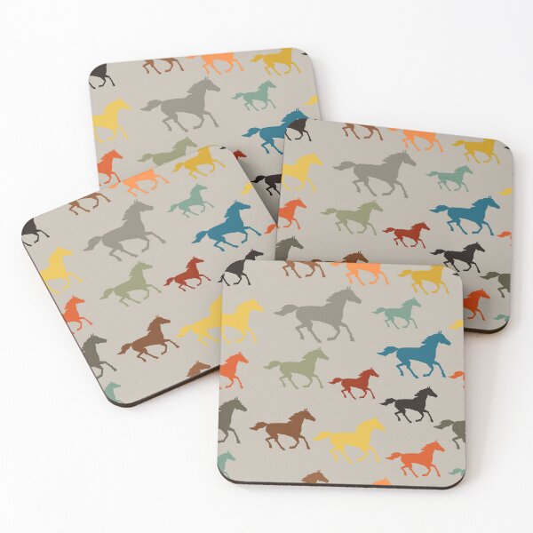 Item preview, Multicolor Horse Flat Pattern designed and sold by CheekyChicChic.
