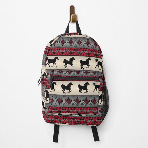 Item preview, Red Tribal Horse Pattern designed and sold by CheekyChicChic.