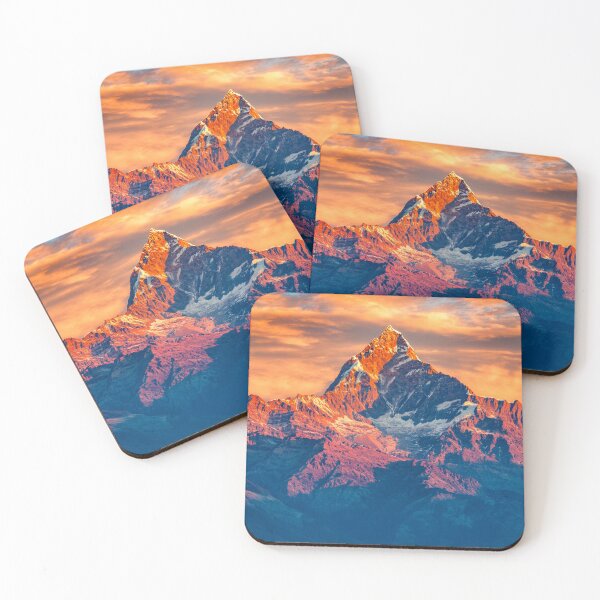 Item preview, Beautiful Cloudy Sunrise Mountains With Snow Ridge From Himalaya View Point  designed and sold by JTS STORE.