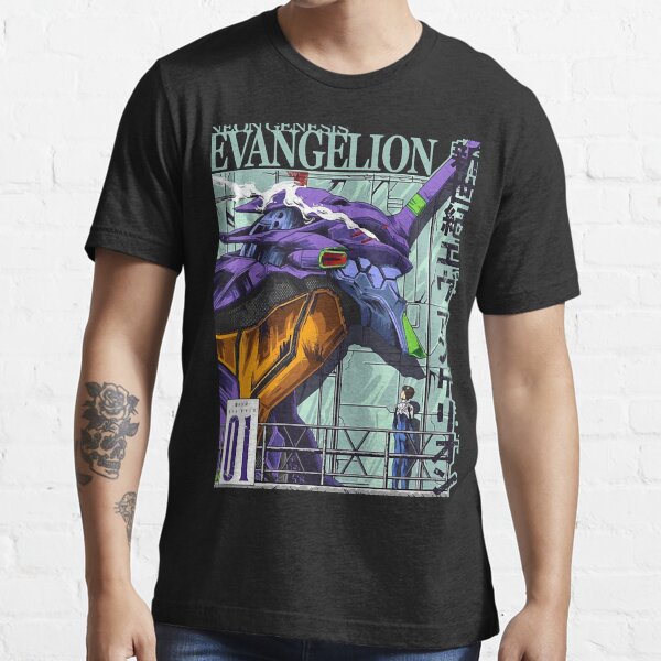 vintage neon genesis evangelion shirt