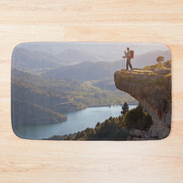 Item preview, Hiker With Baby Relaxing With The Mountain View designed and sold by JTS STORE.