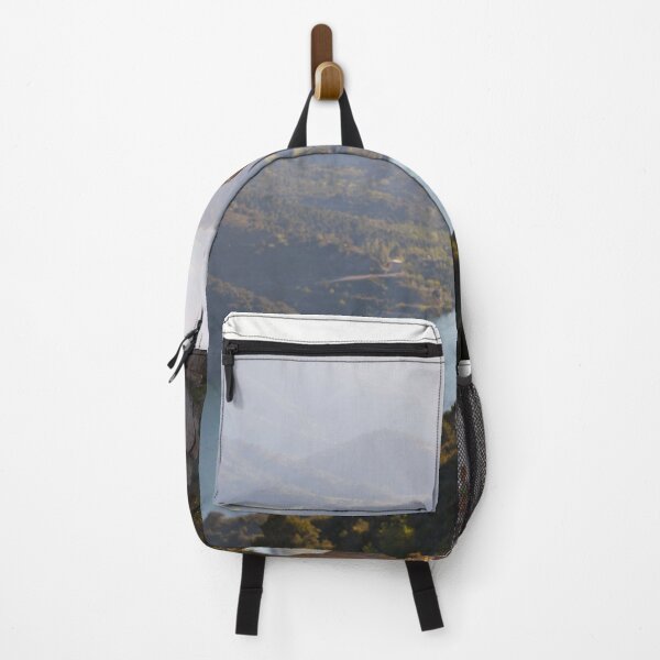 Item preview, Hiker With Baby Relaxing With The Mountain View designed and sold by JTS STORE.