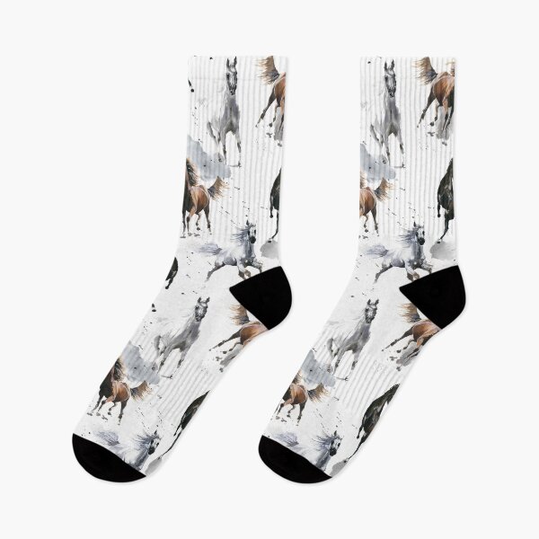 Item preview, Running Horse Watercolor Pattern designed and sold by CheekyChicChic.