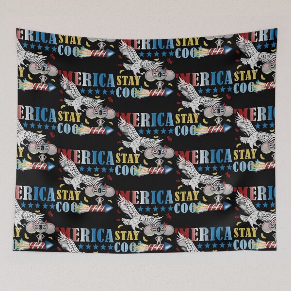 Item preview, Merica Funny Eagle and Mouse on Fireworks Stay Cool  designed and sold by duongthachth.