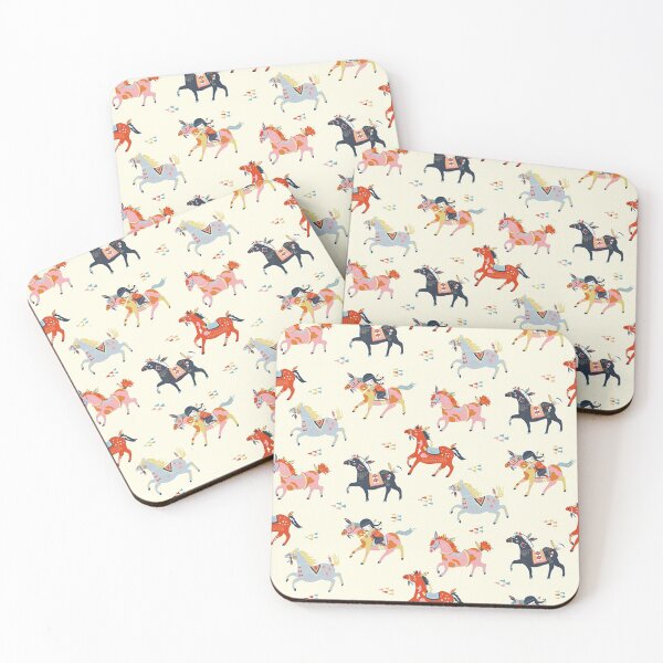 Item preview, Tribal Horses Pattern designed and sold by CheekyChicChic.