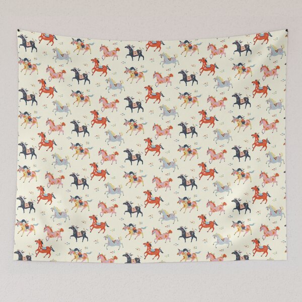 Item preview, Tribal Horses Pattern designed and sold by CheekyChicChic.