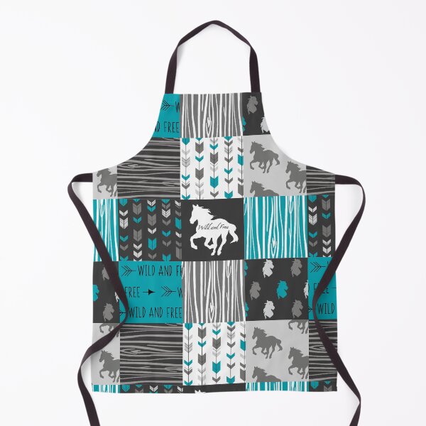Item preview, Wild And Free Horse Pattern Blue designed and sold by CheekyChicChic.