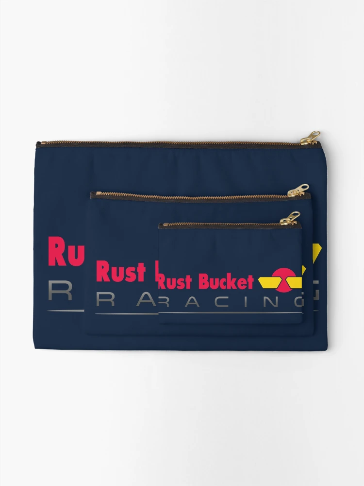 Thumbnail 2 of 4, Zipper Pouch, Rust Bucket Racing designed and sold by robnoble.