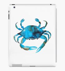Crab Watercolor, Blue Crab Graphic iPad Case/Skin
