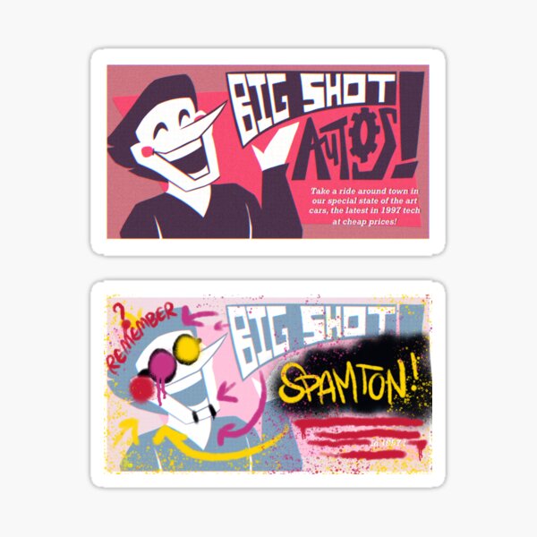 Big Shot Autos! (1997 Promotional Bumper Sticker) Two Pack Sticker