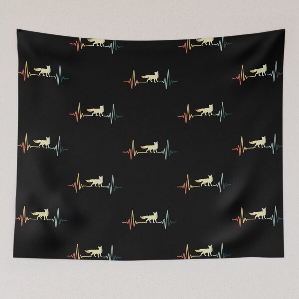 Item preview, Fox Heartbeat Vintage designed and sold by NgocLanDesign.