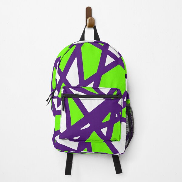 Item preview, Irregular White Shapes With Green Accents Abstract Art designed and sold by taiche.